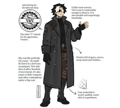 Researcher Character Design, Private Investigator Character Design, Arcane Clothing Style, Warlock Oc, Warlock Dnd Character Concept, Vampire Wizard Dnd, Warlock Character Design, Arcane Trickster Rogue Dnd, Vampire Hunter Dnd Character