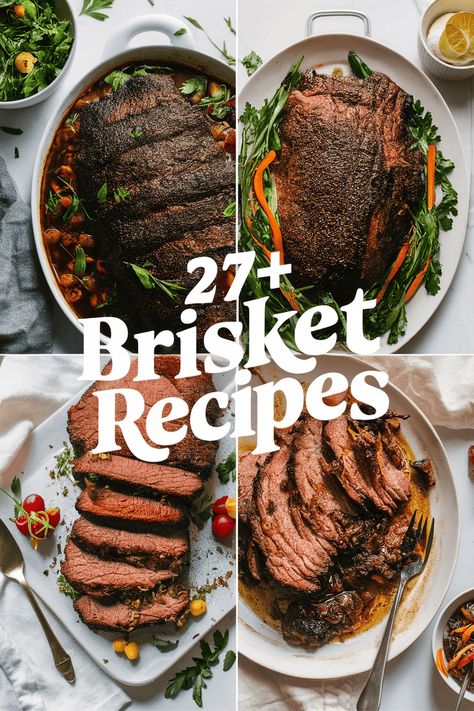 27+ Delicious Brisket Recipes to Make Your Dinner Extra Special Tonight!

Savor mouthwatering brisket recipes that will make your dinner unforgettable. These easy-to-follow meals feature tender beef smoked barbecue savory spices and rich sauces. Whether you like it slow-cooked or grilled there's a perfect dish for everyone. Impress your family tonight with these delightful brisket ideas they'll love! https://foodeau.com/brisket-recipes Kosher Brisket Recipes, Beef Brisket Crock Pot Recipes, Brisket Dinner Ideas, Brisket Grill Recipes, Brisket Dinner Recipes, Leftover Brisket Recipe, Brisket Gas Grill, Recipes Using Brisket, Braised Brisket Recipes Oven