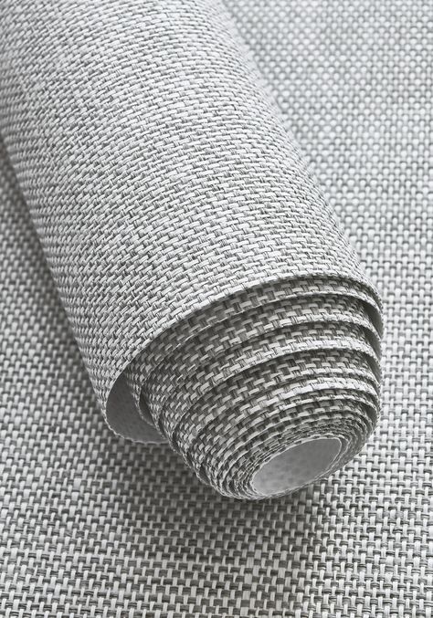 Paper Linen from Grasscloth Resource 5 Collection Living Room Paneling, Room Paneling, Jennifer Gray, Wallcovering Texture, Wallpaper Lighting, Folding Fabric, Thibaut Wallpaper, Linen Wallpaper, Grey And Coral