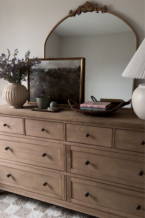 Sausalito 8-Drawer Dresser curated on LTK Long Bedroom Dresser Decor, 2 Dressers Side By Side Master Bedrooms, Mcgee And Co Dresser, Style Top Of Dresser, Moody Dresser Decor, Big Dressers Master Bedrooms, Artwork Above Dresser, Large Dresser Decor, Beige Dresser Bedroom