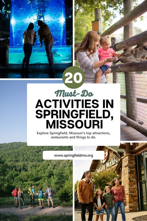 20 Must-Do Activities in Springfield, Missouri Springfield Missouri Attractions, Destination Marketing, Reptile House, Mini Golf Course, Springfield Missouri, Springfield Mo, City Limits, Alphabetical Order, Free Activities