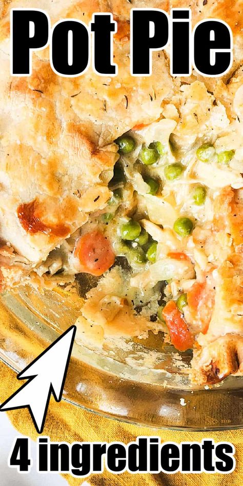 Chicken Pot Pie With Hashbrowns, Chicken Pot Pie With Soup, Chicken Thigh Pot Pie, Chicken Pot Pie Using Cream Of Chicken Soup, Chicken Pot Pie With Condensed Soup, Chicken Pot Pie Using Cream Of Chicken, Chicken Pot Pie With Cream Of Chicken, Chicken Pot Pie Crockpot Recipes, Chicken Frozen Vegetables