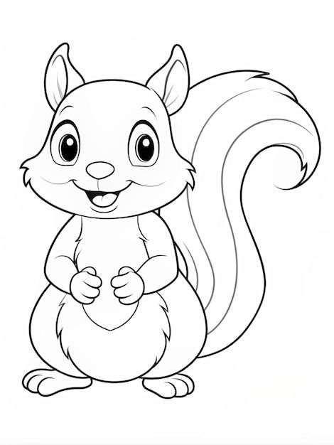 Photo a drawing of a squirrel with a rou... | Premium Photo #Freepik #photo #drawing-paper #squirrel-drawing #squirrel-clipart #squirrel-outline Squirrel Outline, Squirrel Drawing, Squirell Drawing Cartoon, Sketch Squirrel, Squirrel Black And White, Squirrel Clipart Black And White, Squirrel In Tree Drawing, Squirrel Clipart, Animal Outline