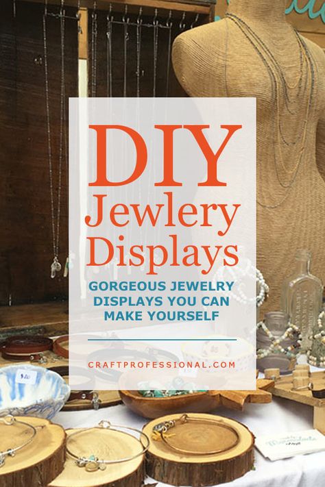 Clever portable jewelry display ideas for your next craft show. 8 jewelry booth photos with resources to recreate the look yourself. Portable Display Ideas, Anklet Display Ideas, Jewelry Booth Set Up, Diy Jewelry Display Craft Show, Jewelry Display Ideas Craft Show, Jewelry Table Display Ideas, Bracelet Displays For Craft Shows, Craft Show Jewelry Display, Earring Display Ideas