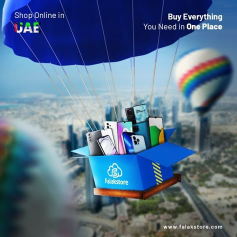 parachute, product deliver, Shop online, Online shopping, Fast delivery Online Shopping Ads Design, Online Shopping Advertising, Shopping Ads Creative, Printer Creative Ads, Toys Creative Ads, Online Shopping Poster Design, Online Shopping Social Media Design, Online Delivery Creative Ads, Online Shopping Creative Ads