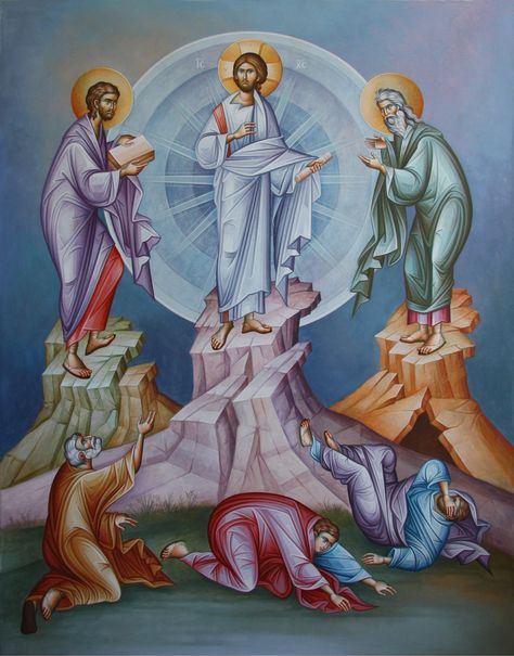 Transfiguration Of Jesus, Greek Icons, Church Icon, The Transfiguration, Paint Icon, Orthodox Christian Icons, Jesus Christ Art, Art Hobbies, Byzantine Icons