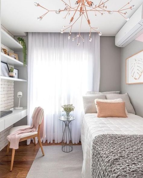 5 practical ideas for small bedrooms Small Bedroom Ideas For Teenage Girl, Minimalist Entryway, Modern Facade, Small Bedrooms, Pink Bedrooms, Small Bedroom Decor, Woman Bedroom, Small Room Design, Teen Bedroom Decor