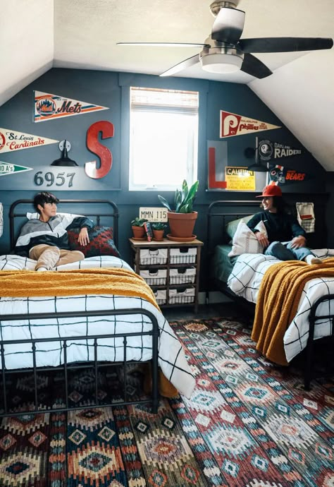 Boys Bedroom Ideas Shared, Boys Shared Bedroom Ideas, Boys Shared Room, Shared Boys Room, Shared Boys Rooms, Boys Bedroom Ideas, Boys Shared Bedroom, Windsor House, Nesting With Grace