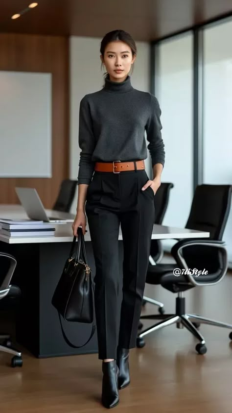 How To Dress For An Office Job, Smart Casual Women’s Work, Winter Work Office Outfits, Business Casual Outfits Women 2025, Women’s Fashion Winter Work, Business Tennis Shoes Outfit, Classic Business Casual Outfits, Academic Business Casual, Winter Office Outfits Women 2025