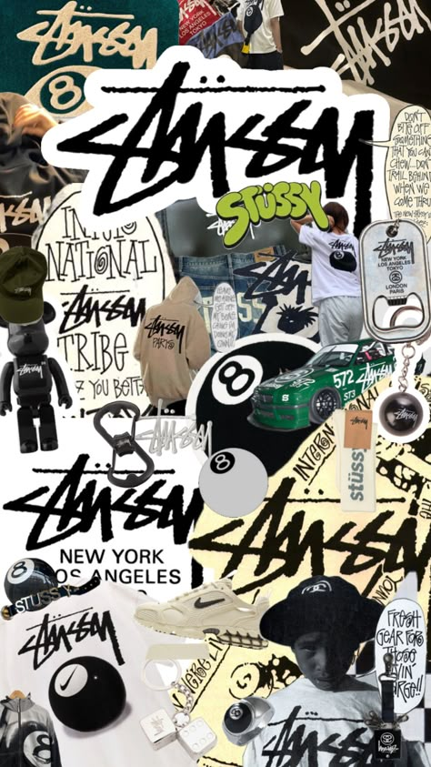 Stussy Iph Wallpaper, Stussy Wallpaper, Streetwear Wallpaper, Hellboy Tattoo, Alphabet Graffiti, Stussy Logo, Iphone Wallpaper Music, Iphone Pink, Wallpaper Iphone Aesthetic