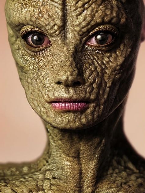 Reptile Humanoid, Alien Reptilian, Lizard Woman, Reptilian Humanoid, Reptilian Alien, Reptilian People, Types Of Aliens, Female Alien, Photoshop Face