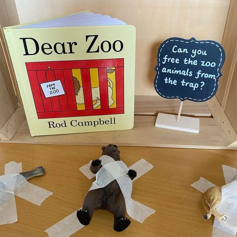 The Rural Headteacher on Instagram: "🌟Fine Motor Skills🌟 Peel the tape off to free the zoo animals! 🦓🦒🦏🐅🦛🐆🐘 #finemotorskills #dearzoo #zooactivities #funkyfingers #zooanimals #invitationtoplay #invitationtolearn #funkyfingers #playbasedlearning #learningthroughplay #playmatters #playtolearn #eyfsideas #eyfsinspiration #northroeschool #mrsjohnsonsclass #theruralheadteacher #naturalclassroom" Zoo Sensory Table, Zoo Eyfs, Dear Zoo Activities Eyfs, Dear Zoo Eyfs, Dear Zoo Book, Jungle Animals Preschool, Dear Zoo Activities, Zoo Animal Activities, Animal Writing