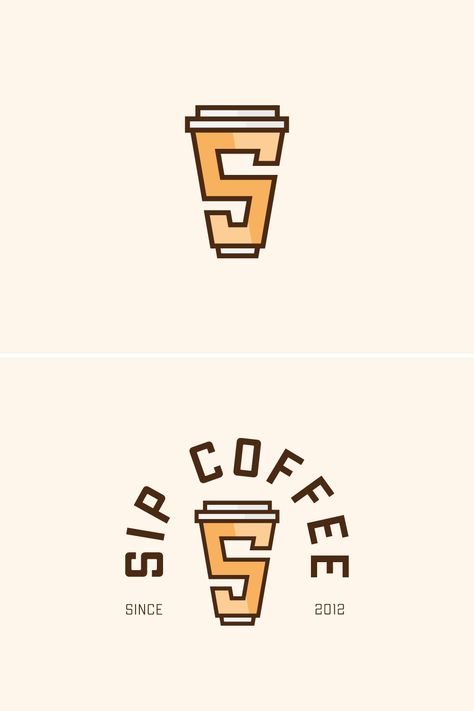 This logo design concept is for a coffee shop called Sip Coffee where I tried to combine the first letter of the brand name with a paper cup. #logo #design #coffee #shop #branding #logodesign #logodesigner #coffeeshoplogo #brandidentity Coffee Shop Logo Design Brand Identity, Cafe Shop Logo, Coffee Logo Design Ideas, Coffee Cup Logo Design, Coffee Bar Logo, Logo For Coffee Shop, Barista Logo, Cup Logo Design, Logo Coffee Shop