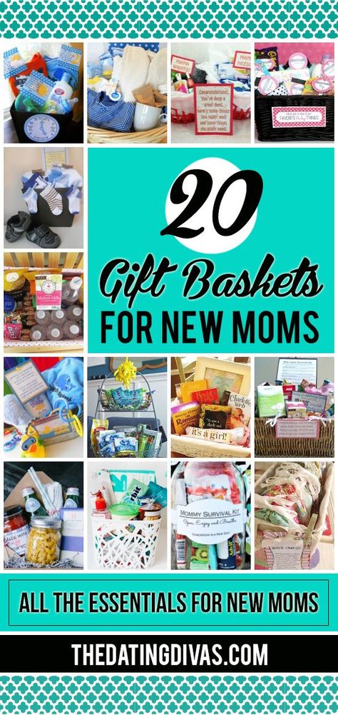 Gift baskets every mom would love!! Such great ideas! Gift basket Ideas #giftbasketideas #giftbaskets New Mom Gift Basket, Gift Baskets Ideas, Kids Gift Baskets, Mom Gift Basket, New Mom Gifts, Baskets Ideas, Diy Gifts For Mom, Baby Shower Gift Basket, Diy Gift Baskets