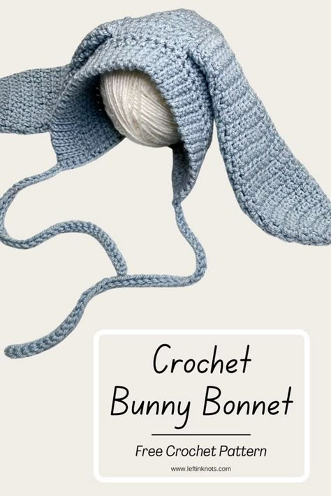 Louise Bunny Hat Crochet Pattern, Where To Get Free Crochet Patterns, New Jeans Bunny Hat Omg, Crochet Bunny Bonnet Free Pattern, Clothes To Crochet For Beginners, Crochet Rabbit Hat Free Pattern, Bunny Crochet Hat Pattern Free, Cute Hat Crochet Pattern Free, Crochet Bunny Hat Tutorial