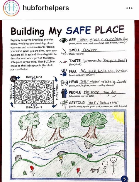 Therapy House Activity, Coping Skills Game Free Printable, Safe Place Activity, Safe Place Art Therapy, Conflict Resolution Group Therapy, I Am Therapy Activity, Mindfulness Activities For Group Therapy, Building My Safe Space Worksheet, Therapeutic Crafts For Adults