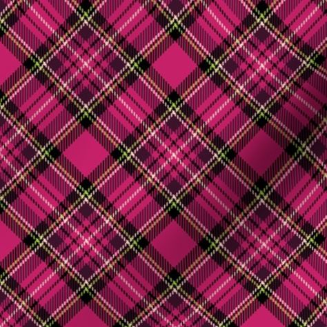 Shop Spoonflower and find your perfect custom designed fabric. Browse all the trending designs along with traditional holiday and seasonal options. Choose from over 20 fabric types as well as three sizes - swatch, fat quarter, and by the yard. Royal Fabric, Punk Plaid, Pink Tartan, Love Pink Wallpaper, Shocking Pink, Fall Plaid, Holiday Pictures, Plaid Fabric, Tartan Pattern