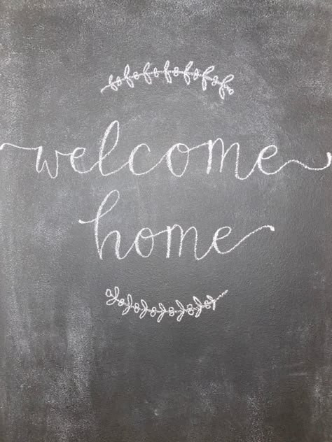 Welcome Chalkboard Ideas, Welcome Home Chalk Art, Welcome Home Chalkboard Art, Chalkboard Signs For Home, Chalkboard Sayings For Home, Chalkboard Ideas For Home, Chalk Board Wall Ideas, Home Chalkboard Ideas, Welcome Home Chalkboard