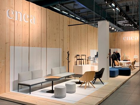 Enea at Stockholm Furniture Fair 2020 Furniture Fair Stand Design, Furniture Store Interior, Chair Showroom, Jewelry Exhibition, Showroom Inspiration, Retail Store Interior Design, Luxury Furniture Stores, Luxury Closets Design, Showroom Interior Design