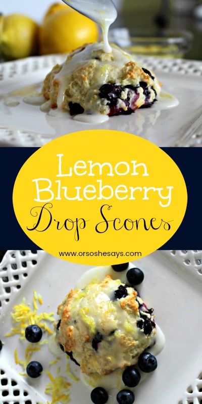 It has felt like spring for weeks! Which makes me want everything lemon! In my food, in my laundry, in my cleaning products, even in my car. Everywhere!! That's why I decided it was time to make lemon blueberry drop scones. www.orsoshesays.com Blueberry Drop Scones, Blueberry Scones Recipe, Drop Scones, Scones Recipe Easy, Lemon Scones, Homemade Scones, Scones Ingredients, Blueberry Scones, Breakfast Sweets