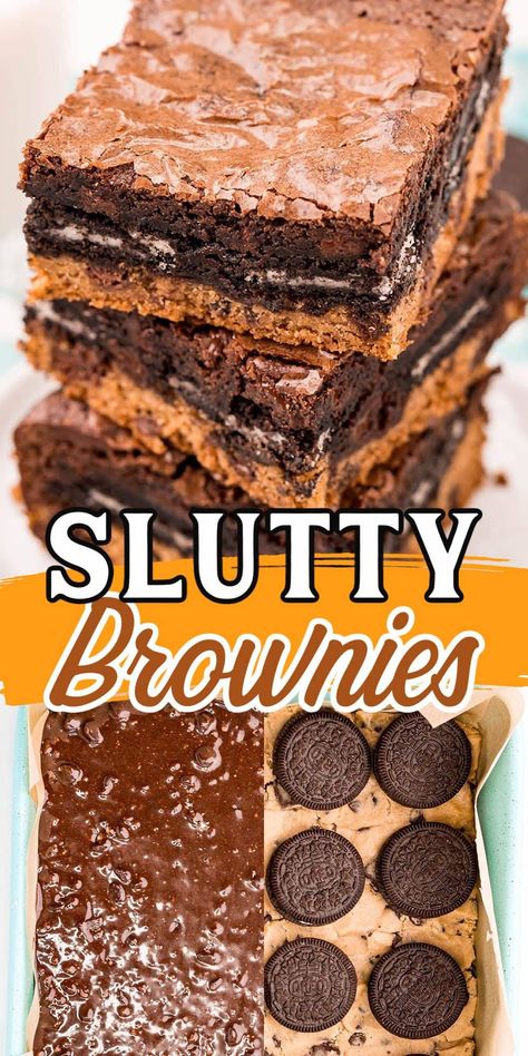 Recipes With Brownie Mix Boxes, Simple Deserts, Cookie Dough Oreo Brownies, Carolina Recipes, Packaged Cookies, Boxed Brownie Recipes, Oreo Brownies Recipe, Oreo Cookie Bar, Brownie Mix Recipes