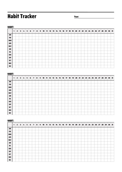 365 Days Habit Tracker - track your habits, routines, and goals throughout the year with this printable planner. The A4/Letter size is perfect for journaling or posting on your Habit Tracker Printable Yearly, Days Routine, Habit Tracker Printable Monthly, Yearly Habit Tracker, College Notes Organization, Bullet Journal Yearly, Routine Tracker, Daily Habit Tracker, Printable Habit Tracker