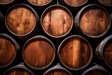 Free AI Image | Image of stacked wine or beer barrels Beer Barrel, Barrel, Beer, Wine