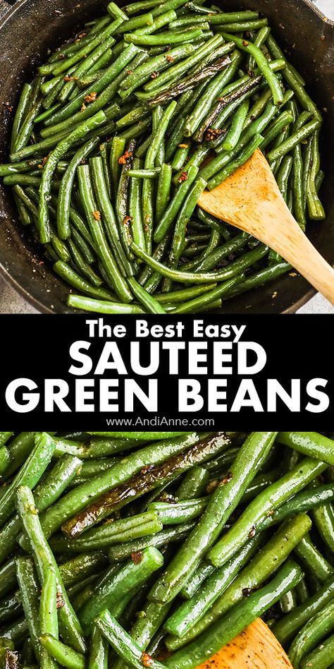 Fresh Green Bean Recipes, Cooking Fresh Green Beans, Green Beans Side Dish, Green Beans Recipe, Sauteed Green Beans, Motherhood Tips, Cooking Green Beans, Beans Recipe, Fresh Green Beans