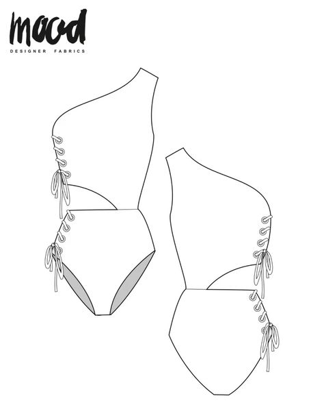 The Sherwood Swimsuit - Free Sewing Pattern - Mood Sewciety Swimsuit Sewing Pattern Free, Swimsuit Drawing, Swimsuit Sewing Pattern, Swimsuit Pattern Sewing, Mood Sewciety, Swimwear Pattern, Free Sewing Patterns, Free Sewing Pattern, Swimsuit Pattern