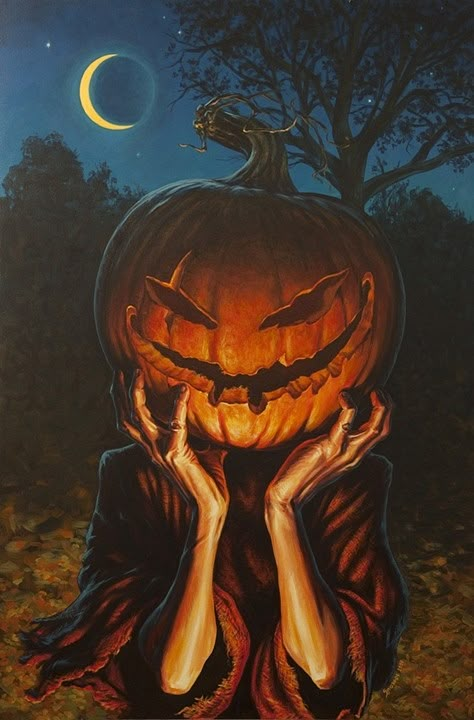 City Night Background, Pumpkin Photoshoot, Head Pumpkin, Aesthetic Ghost, Pumpkin Aesthetic, Realistic Digital Art, Facts About Halloween, Helloween Wallpaper, Vintage Halloween Art