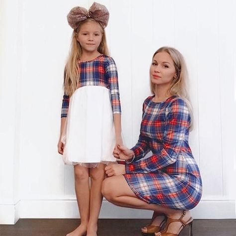 PatPat Mom Daughter Matching Dresses, Mom Daughter Outfits, Mommy Daughter Outfits, Mother Daughter Fashion, Mother Daughter Matching Outfits, Mom And Daughter Matching, Mother Daughter Outfits, Mother Daughter Dress, Mommy And Me Dresses