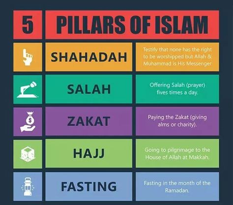 5 pillars of Islam 5 Pillars Of Islam, Five Pillars Of Islam, Daily Hadith, Omar Suleiman, Muslim Kids Activities, Islam Lesson, 5 Pillars, Arabic Learning, Islamic Kids Activities