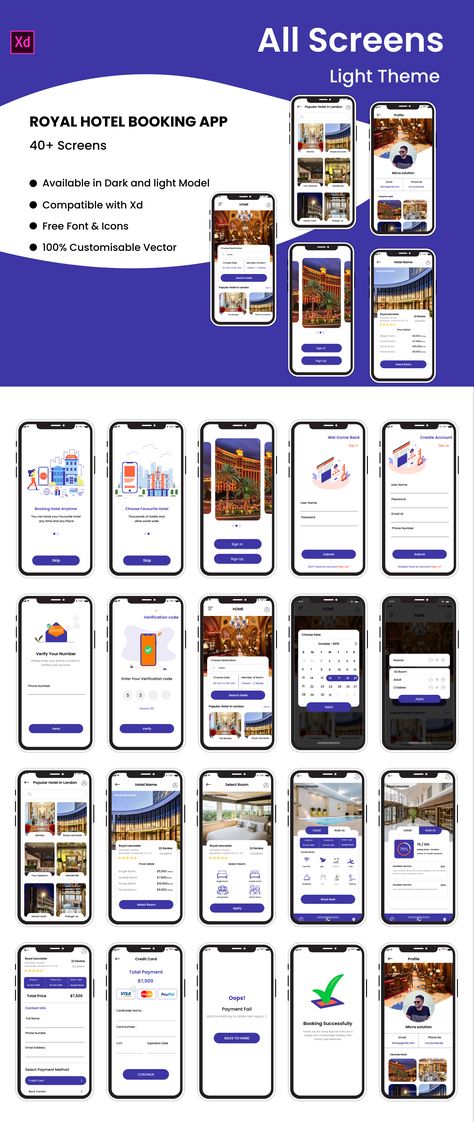 Hotel App Design, Room Booking App, Hotel Booking Ui, Website Design Tutorial, Application Ui Design, Hotel Booking App, Hotel App, Hotel Booking Website, App Home Screen