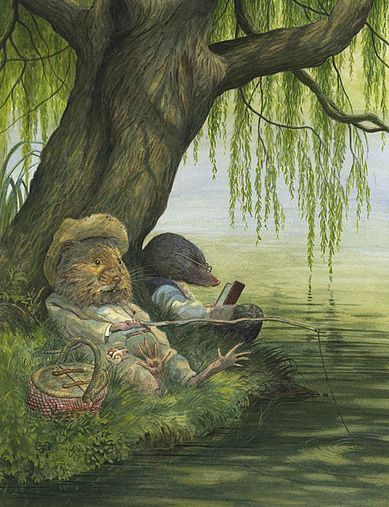 Wind In The Willows Aesthetic, Willows Aesthetic, Wind In The Willows Illustrations, Willow Illustration, Chris Dunn Illustration, Surrealism Ideas, Cozy Animals, Shirley Hughes, Wind In The Willows