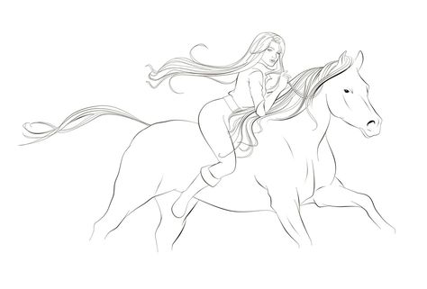 Riding -  Sketch by Ayhe.deviantart.com on @DeviantArt Pencil Drawings Of People, People Riding Horses, Horse Art Ideas, Ride Drawing, Drawings Of People, Woman Riding Horse, Horse Art Drawing, Horse Sketch, Dragon Sketch