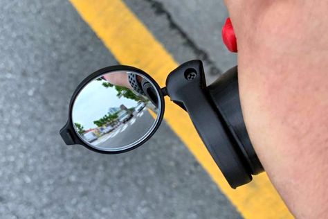 HyndSights™ - Hidden Safety Bike Mirror Bf Bday, Bicycle Mirror, Bicycle Mirrors, Swivel Mirror, Bike Mirror, Curved Mirror, Bday Gifts, Urban Bike, Flip Out