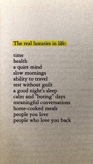 Bookgains | Mohit Panchal on Instagram: "The real luxuries in life aren’t things you can buy—they’re the moments and experiences that bring peace, connection, and fulfillment.  A fulfilling life isn’t about chasing more but cherishing what truly matters. They show us that the simplest things, when appreciated, become the most valuable.  Drop ❤️ if this resonated with you!" Great Life Quotes Wise Words, The Real Luxuries In Life, 6 Luxuries In Life Quote, Quotes About Living For Yourself, Truth Of Life Quotes Wise Words, Luxuries In Life, Real Luxuries In Life, The Real Luxuries In Life Quotes, Your Life Quotes