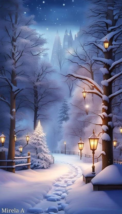 Beautiful Christmas Winter Christmas Scenes, Beautiful Winter Scenes, Christmas Wallpaper Backgrounds, Christmas Scenery, Cute Christmas Wallpaper, Christmas Phone Wallpaper, Winter Wallpaper, Winter Scenery, Beautiful Landscape Wallpaper