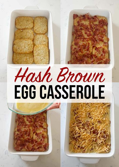 Hash Brown Egg Casserole, Hash Brown Patties, Breakfast Casserole With Biscuits, Eggs And Cheese, Breakfast Casserole Bacon, Brown Egg, Breakfast Egg Casserole, Best Breakfast Casserole, Breakfast Hashbrowns