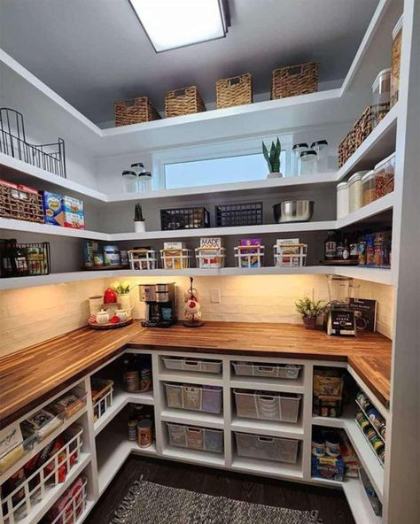 2024 Kitchen Trends, Wall Pantry Ideas, Kitchen Trends 2024, Storage Ideas Pantry, Walk In Pantry Ideas, Wall Pantry, Organization Ideas Pantry, Pantry Storage Ideas, Pantry Closet Design