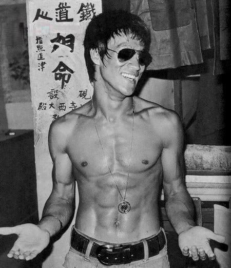 Bruce lee, get your Aviators at http://www.sunglassesuk.com/rayban-rb-3025-sunglasses.html from £75.00 Bruce Lee Photos, Jeet Kune Do, Brandon Lee, Ju Jitsu, Wing Chun, Martial Artist, Red Bubble, Terminator, Bruce Lee