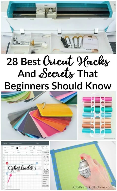 Cricut Hacks The Every Beginner Should Know - 28 Cricut Tips and Tricks Space Hacks, Cricut Tips And Tricks, Vinyle Cricut, Cricut Projects Easy, Whatsapp Tricks, Cricut Explore Air Projects, Circuit Crafts, How To Use Cricut, Cricut Help