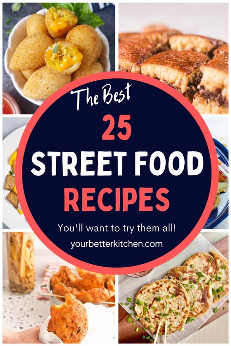 New Street Food Ideas, Street Food Appetizers, Street Food Ideas Snacks, Best Street Food Ideas, Street Food American, Popular Street Food, Easy Street Food Recipes, Easy Food Truck Food, Street Food Vegetarian