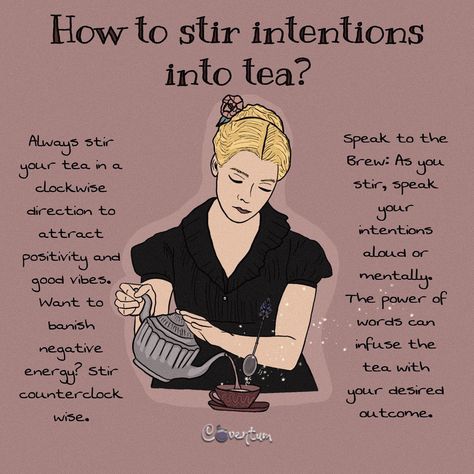 ☕✨1.”Stir with Purpose”: Enhance the magic by choosing herbs that align with your intention. Chamomile for relaxation, mint for prosperity, or rose for love. 🌝 2.”Moon-Infused Water”: For an extra dash of magic, use moon-infused water to brew your tea. Charge water under a full moon for power, a new moon for new beginnings. 🫖3.”Sip with Gratitude”: Sip your tea mindfully, savoring each taste while visualizing your intentions manifesting. Thank the universe for its assistance. 🍵 4.”Seal the Ma... Moon Water Tea, Tea Stirring Spell, Stir Intentions Into Tea, Moon Water Manifestation, Stirring Intentions, New Moon Tea, Witch Activities, Eclipse Ritual, Witchy Notes