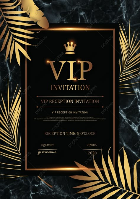 Invite Poster Design, Invite Flyer Design, Vip Invitation Design, Gold Poster Design, Invitation Poster Design, Business Poster Design, Vip Invitation, Black And Gold Invitations, Invitation Poster