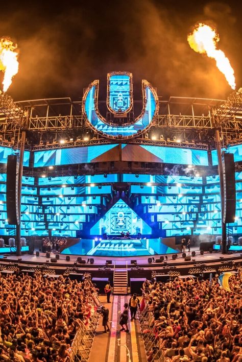 3d Dj Setup, Outdoor Stage Design, Music Festival Stage, Tomorrowland Music Festival, Ultra Miami, Tomorrowland Festival, Regina Spektor, Festival Stage, Concert Stage Design