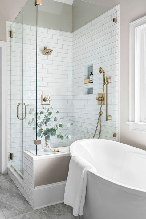 Small Master Bath, Master Bath Renovation, Bath Renovation, Master Shower, Transitional Bathroom, Master Bath Remodel, Bathroom Remodel Designs, Bathroom Remodel Shower, Tub Shower