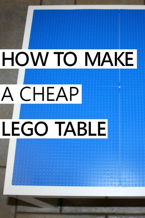 Lego Diy Table, Lego Storage Table Diy, Lego Table Ideas Diy Projects, Diy Kids Activity Table, How To Make A Lego Table, Lego Desk Diy, How To Build A Lego Table, Homemade Lego Table, Diy Ikea Lego Table