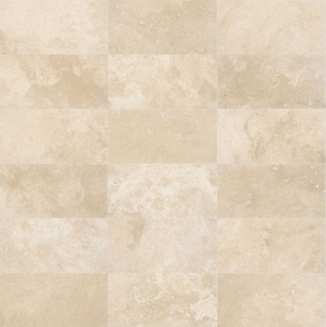 Unique imperfections evoking a decorative charm. The Ivory collection is available in 1 color, 23 formats, 5 finishes. In the photo, 12 x 24 in / 30.5 x 61 cm Ivory Filled & Honed Travertine Tile. Natural Stone Floor, Ivory Travertine, Travertine Floor Tile, Travertine Floor, Ivory Color Palette, Tile Splashback, Stone Floor, Travertine Floors, Tile Texture