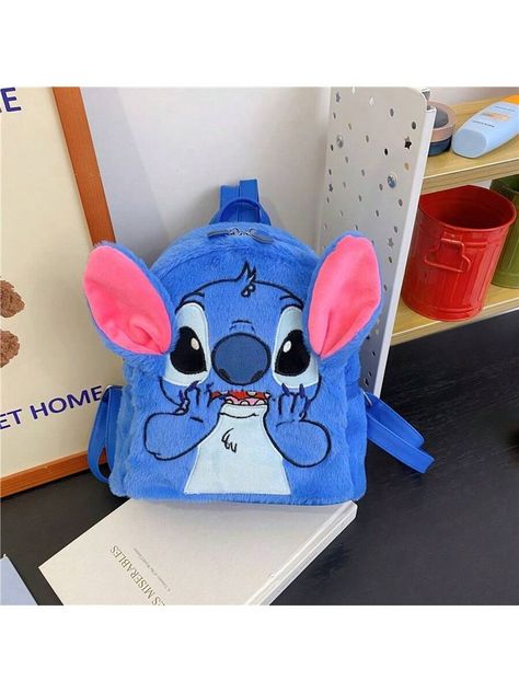 New Disney Plush Backpack Ins Japanese Blue Stitch Funny Cartoon Large-Capacity T Backpack Bag Gift Multicolor    Polyester     Home Essentials, size features are:Bust: ,Length: ,Sleeve Length: Easy Homemade Biscuits, Lil Space, Stitch Backpack, Kindergarten Backpack, Mini Mochila, Homemade Biscuits, Plush Backpack, Disney Plush, Blue Anime